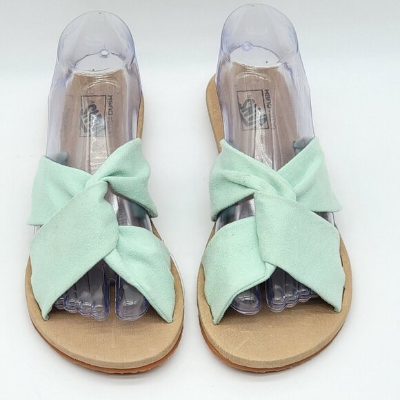 Vans Ayla Blue Flat Sandals Womens Size 8 Slides Open Toe Ultracush Lightweight - Picture 3 of 11